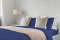 Luxuriously Soft 100% Viscose Derived From Bamboo 4 Piece Sheet Setoeko Tex Certified, Queen Indigo Dark Blue Bamboo