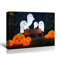 1Pcs Drop Ping Framed Canvas Wall Art Decor Painting For Halloween,Cute Ghost Painting For Halloween Gift, Decoration For Halloween Office Living Room, Bedroom Decor 4028In Thickness 1.5Inch Rectangle Framed Multicolor Halloween Oversized 41In Canvas