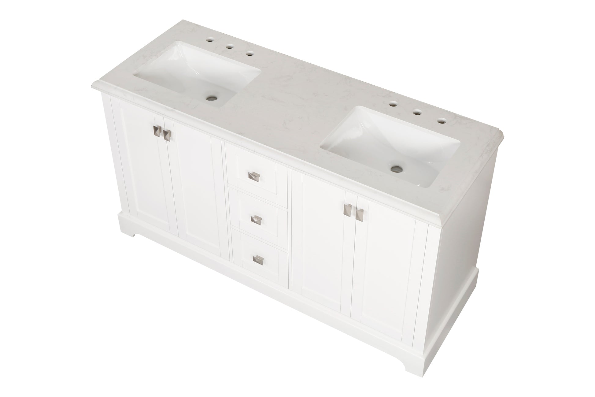 Vanity Sink Combo Featuring A Marble Countertop, Bathroom Sink Cabinet, And Home Decor Bathroom Vanities Fully Assembled White 60 Inch Vanity With Sink 23V02 60Wh White Wood Solid Wood