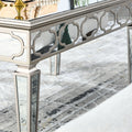 Elegant Shiny Silver Mirror Coffee Table, Cocktail Table 39.5 