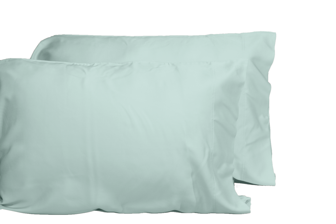 Luxurious Viscose From 100% Bamboo 2 Piece Pillowcase Setoeko Tex Certified, King Seaglass Light Green Bamboo