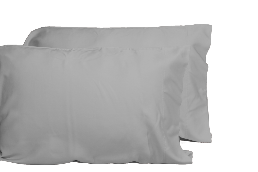 Luxurious Viscose From 100% Bamboo 2 Piece Pillowcase Setoeko Tex Certified, King Silver Grey Silver Grey Bamboo