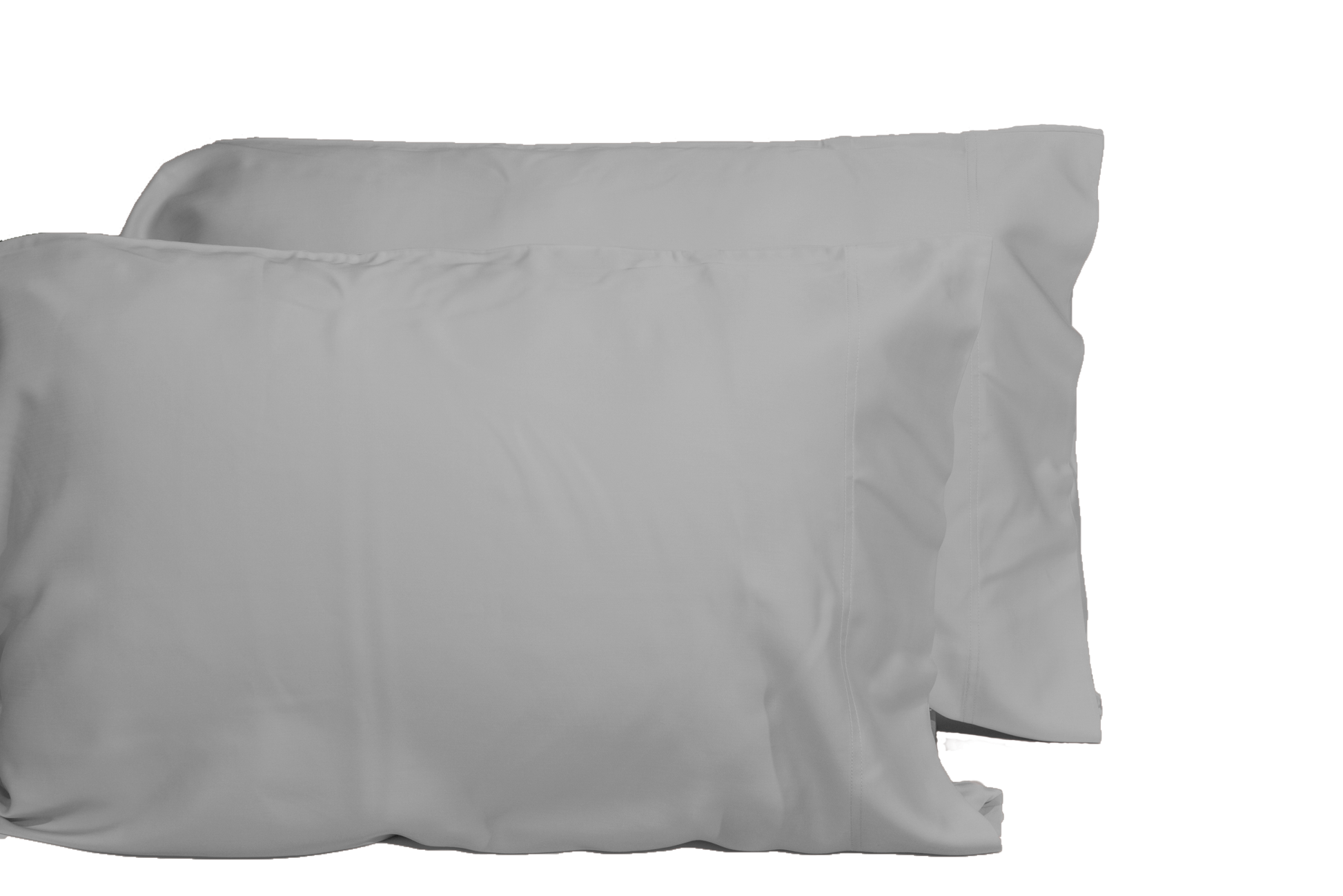 Luxurious Viscose From 100% Bamboo 2 Piece Pillowcase Setoeko Tex Certified, King Silver Grey Silver Grey Bamboo