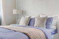 Luxuriously Soft 100% Viscose Derived From Bamboo 4 Piece Sheet Setoeko Tex Certified, Queen Amethyst Light Purple Bamboo