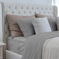 Premium 4 Piece Tencel Lyocell Sheet Set, Silky Soft 100% Tencel, Oeko Tex Certified, Queen Gray Gray Eucalyptus