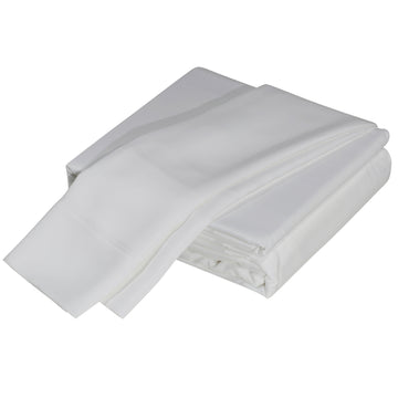 Luxuriously Soft 100% Viscose Derived From Bamboo 4 Piece Sheet Setoeko Tex Certified, King White White Bamboo