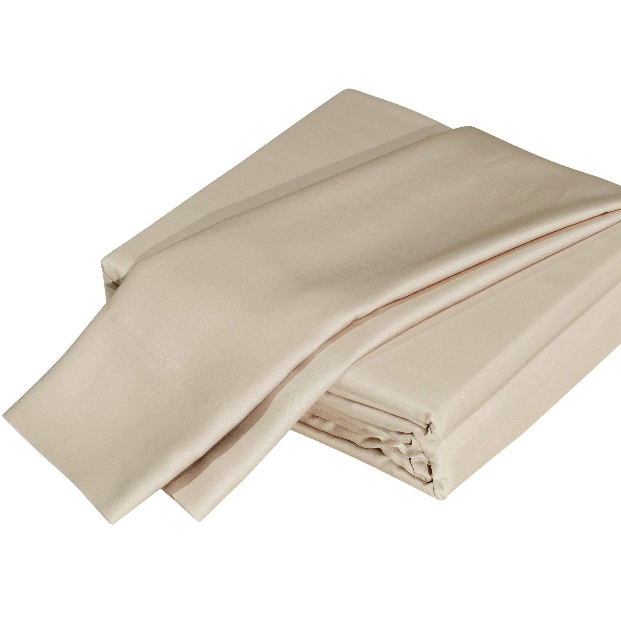 Luxuriously Soft 100% Viscose Derived From Bamboo 4 Piece Sheet Setoeko Tex Certified, California King Linen Light Khaki Beige Bamboo