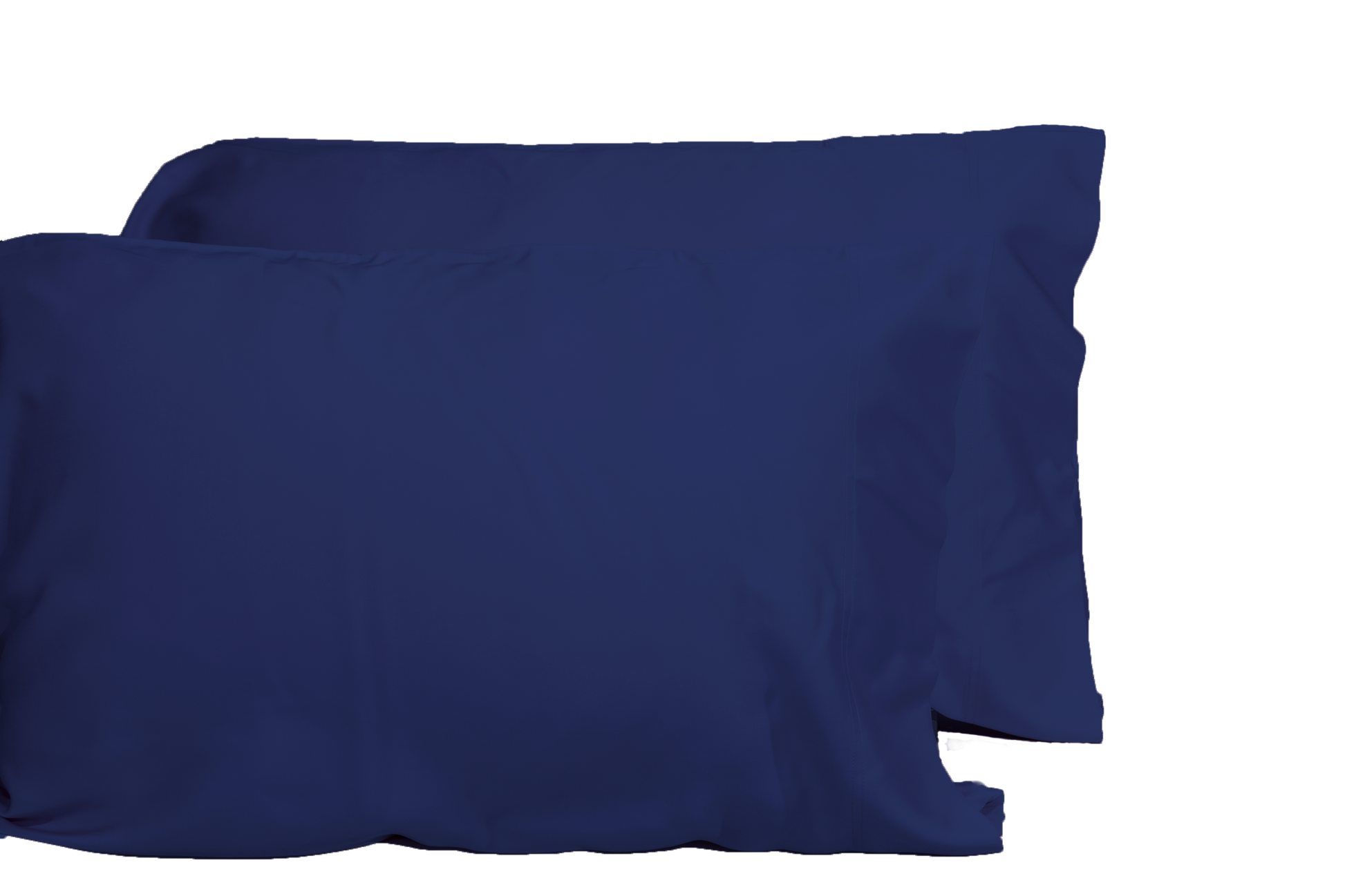 Luxurious Viscose From 100% Bamboo 2 Piece Pillowcase Setoeko Tex Certified, Queen Indigo Dark Blue Bamboo