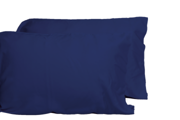 Luxurious Viscose From 100% Bamboo 2 Piece Pillowcase Setoeko Tex Certified, Queen Indigo Dark Blue Bamboo