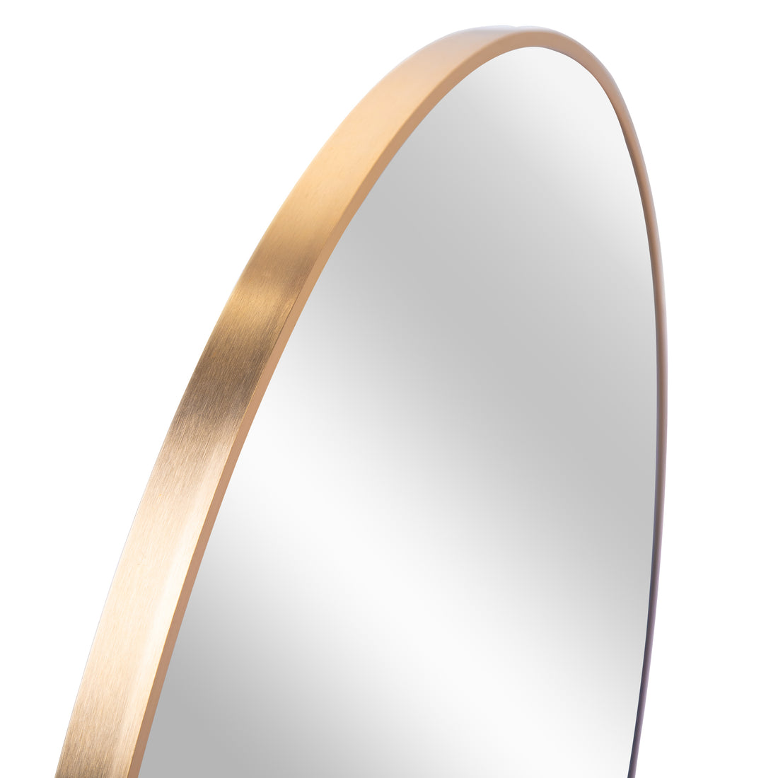 Gold 32 In Metal Round Mirror Golden Classic,Modern Mdf Glass Aluminium