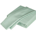 Luxuriously Soft 100% Viscose Derived From Bamboo 5 Piece Sheet Setoeko Tex Certified, Split King Seaglass Light Green Bamboo