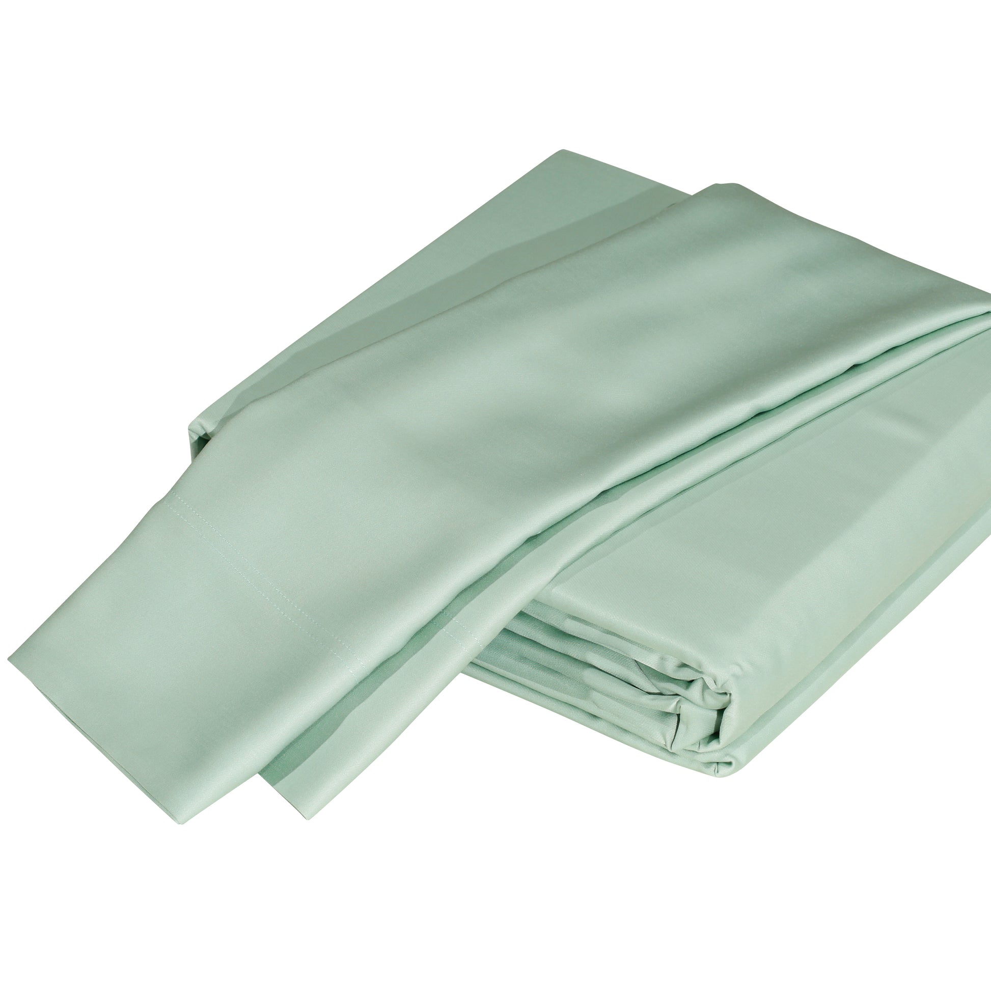 Luxuriously Soft 100% Viscose Derived From Bamboo 5 Piece Sheet Setoeko Tex Certified, Split King Seaglass Light Green Bamboo