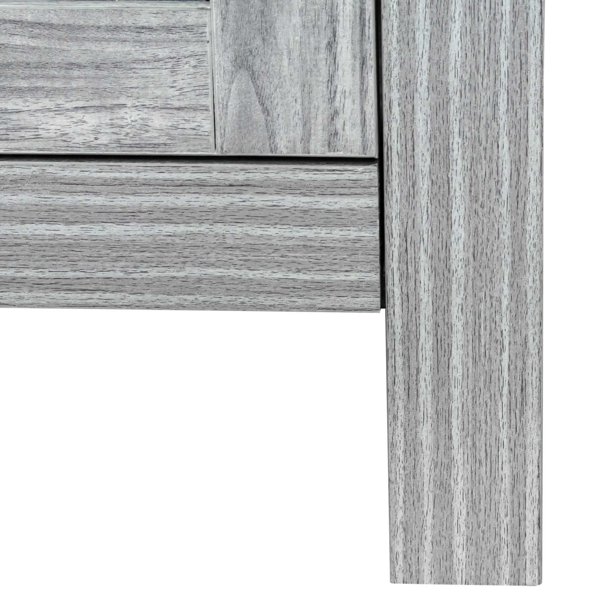 31.5" Wide Server Plaid Grey Oak Mdf Steel