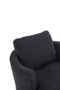 Swivel Barrel Chair, Comfy Round Accent Sofa Chair For Living Room, 360 Degree Swivel Barrel Club Chair, Leisure Arm Chair For Nursery, Hotel, Bedroom, Office, Lounge Black Black Primary Living