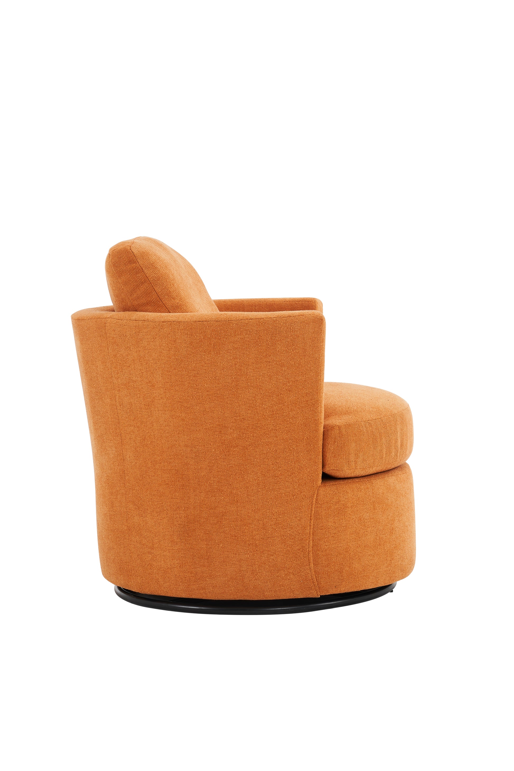 Swivel Barrel Chair, Comfy Round Accent Sofa Chair For Living Room, 360 Degree Swivel Barrel Club Chair, Leisure Arm Chair For Nursery, Hotel, Bedroom, Office, Lounge Yellow Yellow Primary Living Space Modern Foam Polyester