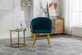 Handwoven Modern Chairs, Casual Chairs, Universal Foot Nails, Metal Chair Legs With Pillows Peacock Blue Navy Green Primary Living Space Linen