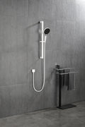 Eco Performance Handheld Shower With 28 Inch Slide Bar And 59 Inch Hose White Stainless Steel