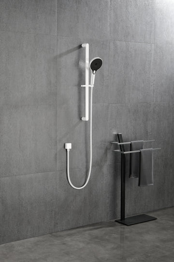 Eco Performance Handheld Shower With 28 Inch Slide Bar And 59 Inch Hose White Stainless Steel