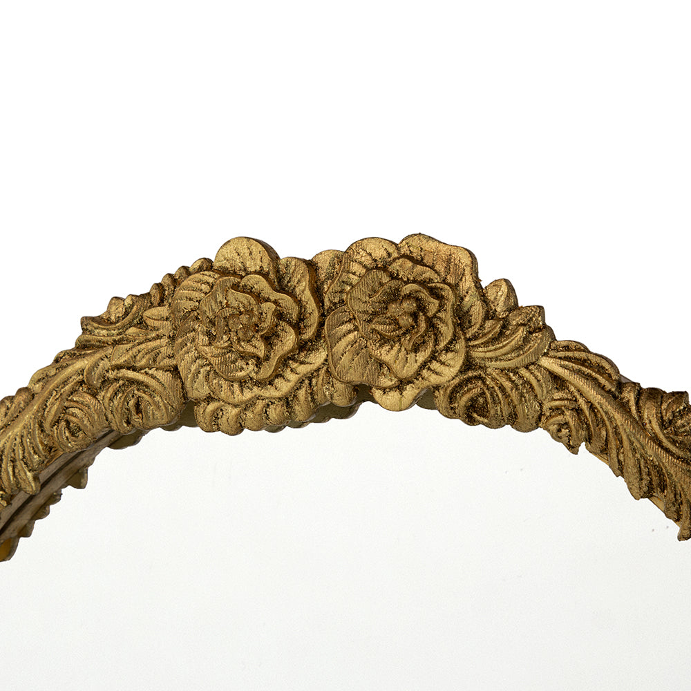 28"X53" Wood Floor Mirror, Full Body Mirror Dressing Make Up Mirror For Bathroom Bedroom Living Room Gold Wood Glass