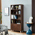 Bookcase, Bookshelf,Walnut Old Sku:Am180710 H Walnut Closed Back Wood Mdf