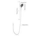 Eco Performance Handheld Shower With 28 Inch Slide Bar And 59 Inch Hose White Stainless Steel