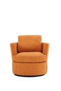 Swivel Barrel Chair, Comfy Round Accent Sofa Chair For Living Room, 360 Degree Swivel Barrel Club Chair, Leisure Arm Chair For Nursery, Hotel, Bedroom, Office, Lounge Yellow Yellow Primary Living Space Modern Foam Polyester