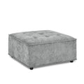 L Shape Modular Sectional Sofa, Diy Combination, Chenille Grey Chenille Wood Tight Back Eucalyptus Square Arms Foam Chenille 4 Seat