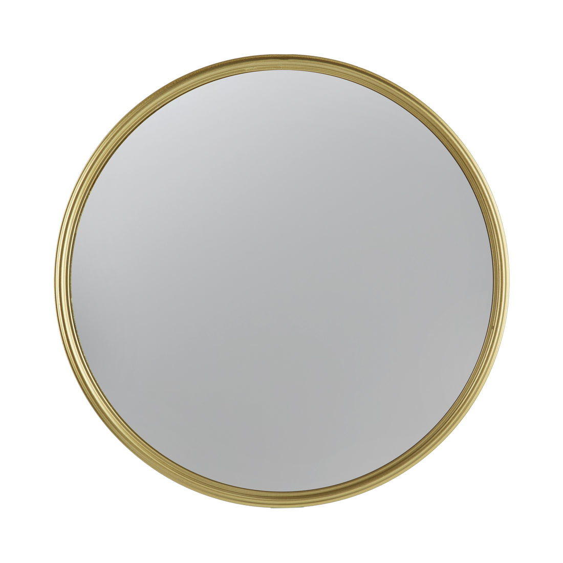 D11" Gold Round Mirror, Circle Mirror With Iron Frame For Living Room Bedroom Vanity Entryway Hallway Gold Metal & Wood