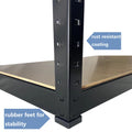 Heavy Duty Clothing Garment Rack, Freestanding Clothing Rack, Portable Closet Wardrobe With 1 Adjustable Wire Shelves 1 Clothe Rod For Hanging Clothes, Black Black Metal