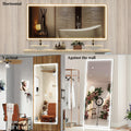 72X32 Inch Oversized Led Bathroom Mirror Wall Mounted Mirror With 3 Color Modes Aluminum Frame Wall Mirror Large Full Length Mirror With Lights Lighted Full Body Mirror For Bedroom Living Room