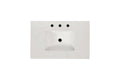 30 Inch Freestanding Bathroom Vanity With Sink, Carrara Engineered Marble Vanity Top With Undermounted Rectangular Ceramic Sink, Large Storage Soft Close Door, Grey 24V03 30Gr Grey Wood Solid Wood