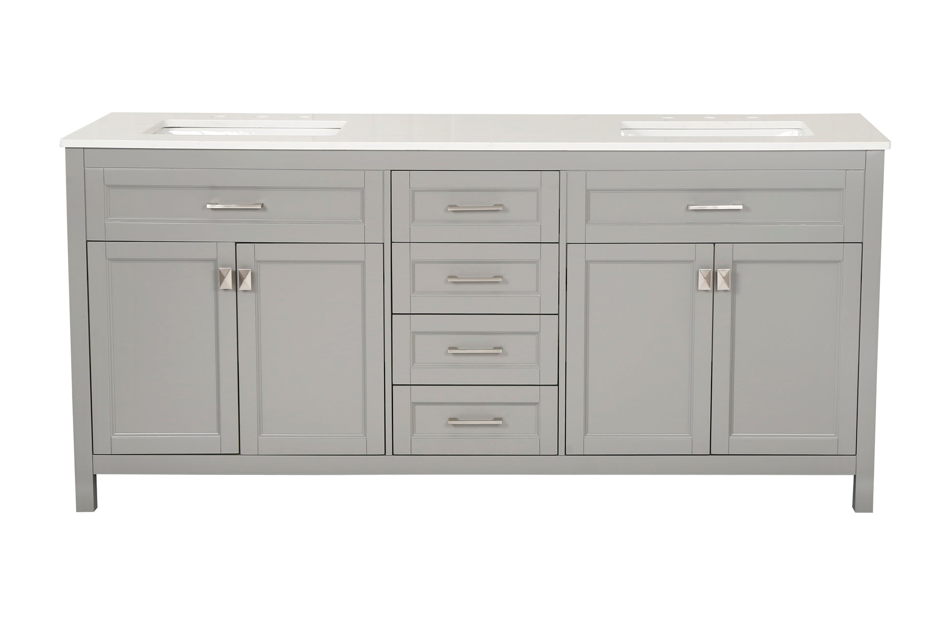 Vanity Sink Combo Featuring A Marble Countertop, Bathroom Sink Cabinet, And Home Decor Bathroom Vanities Fully Assembled Grey 72 Inch Vanity With Sink 23V03 72Gr Grey Wood Solid Wood