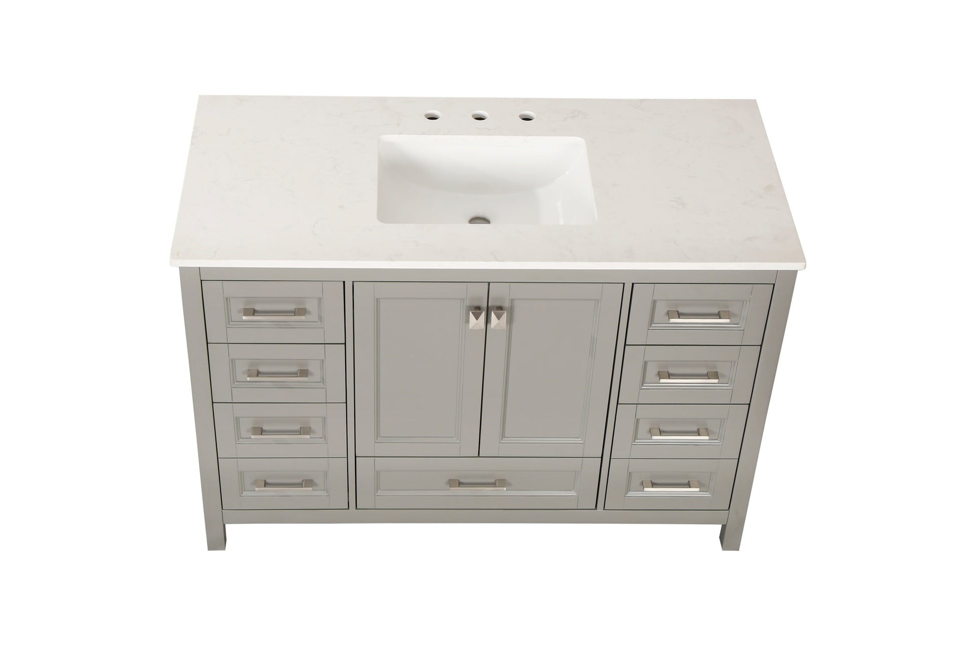 Vanity Sink Combo Featuring A Marble Countertop, Bathroom Sink Cabinet, And Home Decor Bathroom Vanities Fully Assembled Grey 48 Inch Vanity With Sink 23V03 48Gr Gray Wood Solid Wood