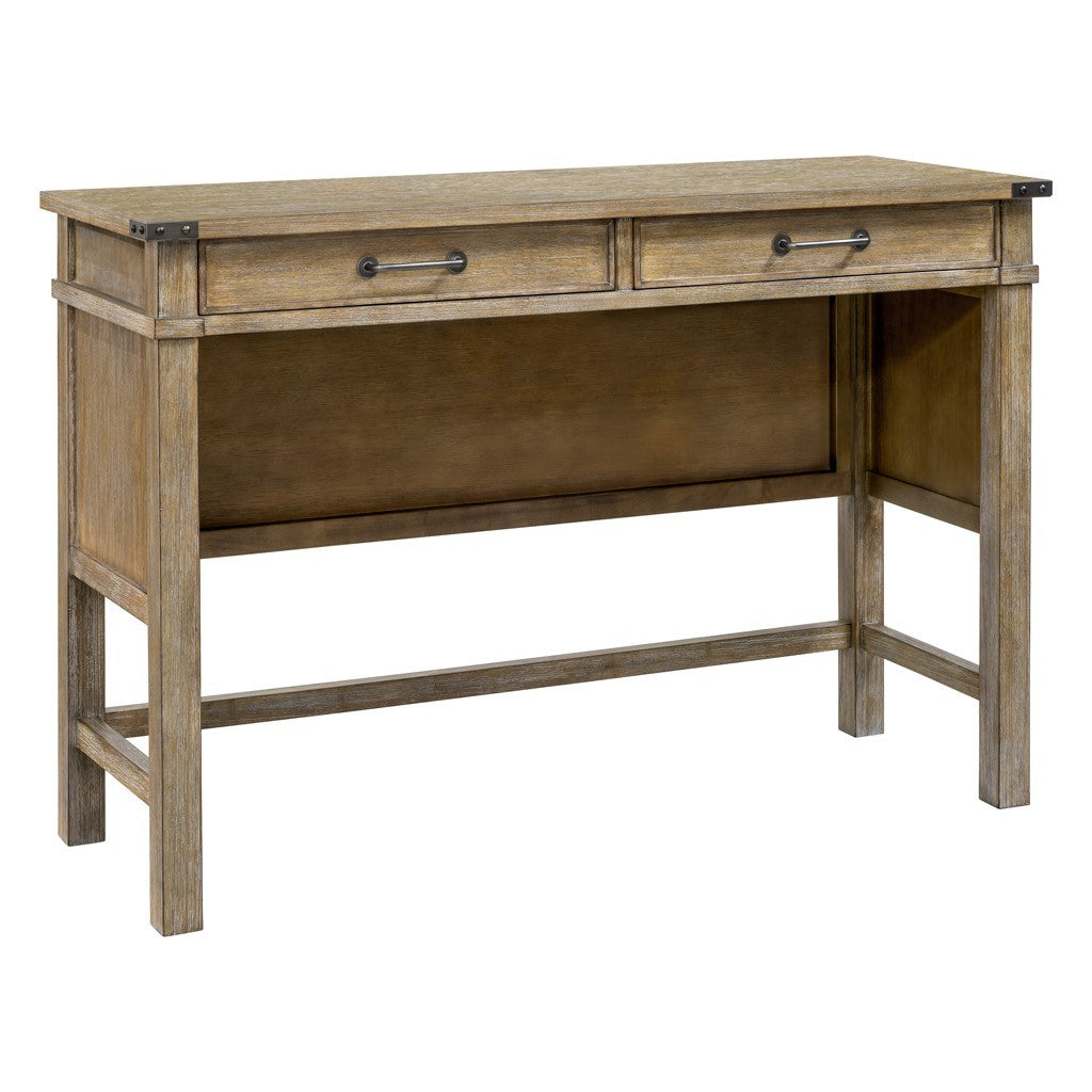 Occasional Table With 2 Drawers Reclaimed Natural Wood