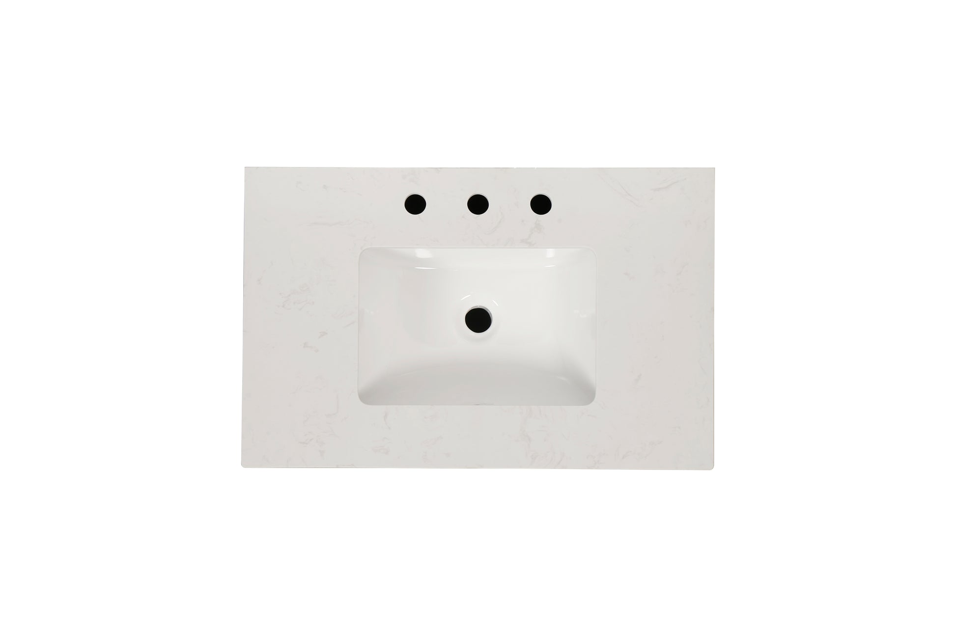 30 Inch Freestanding Bathroom Vanity With Sink, Carrara Engineered Marble Vanity Top With Undermounted Rectangular Ceramic Sink, Large Storage Soft Close Door, White 24V03 30Wh White Wood Solid Wood