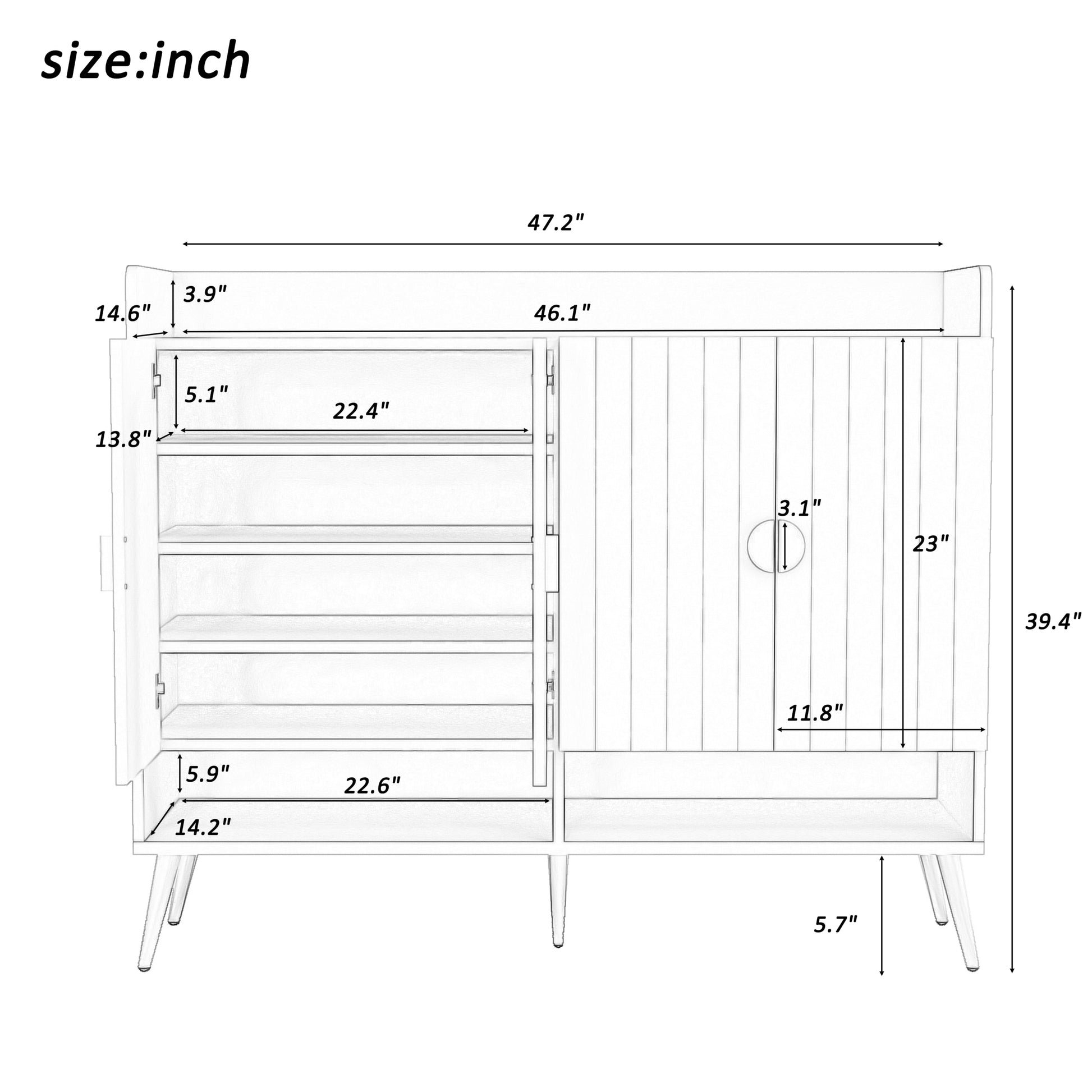 Shoe Cabinet With Doors, 11 Tier Shoe Storage Cabinet With Adjustable Shelves, Modern Wooden Shoes Shoe Storage Organizer For Entryway, Living Room, Hallway Pvc Surface White Mdf