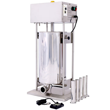 Electric Sausage Filler 25L Sausage Maker Stainless Steel Sausage Stuffer 110V 250W Sausage Ssteel Stuffing Tubestuffer Silver Stainless Steel