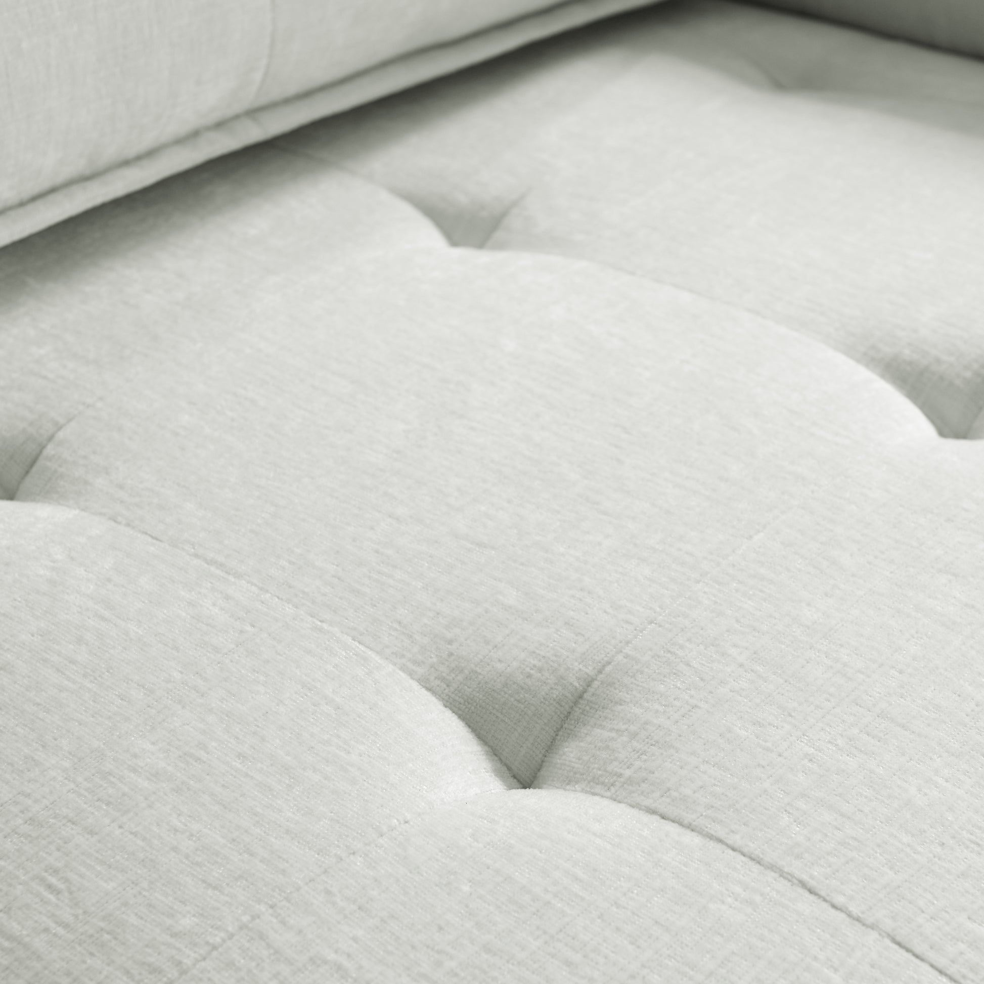 L Shape Modular Sectional Sofa, Diy Combination, Chenille White Chenille Wood Tight Back Eucalyptus Square Arms Foam Chenille 4 Seat