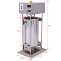 Electric Sausage Filler 25L Sausage Maker Stainless Steel Sausage Stuffer 110V 250W Sausage Ssteel Stuffing Tubestuffer Silver Stainless Steel
