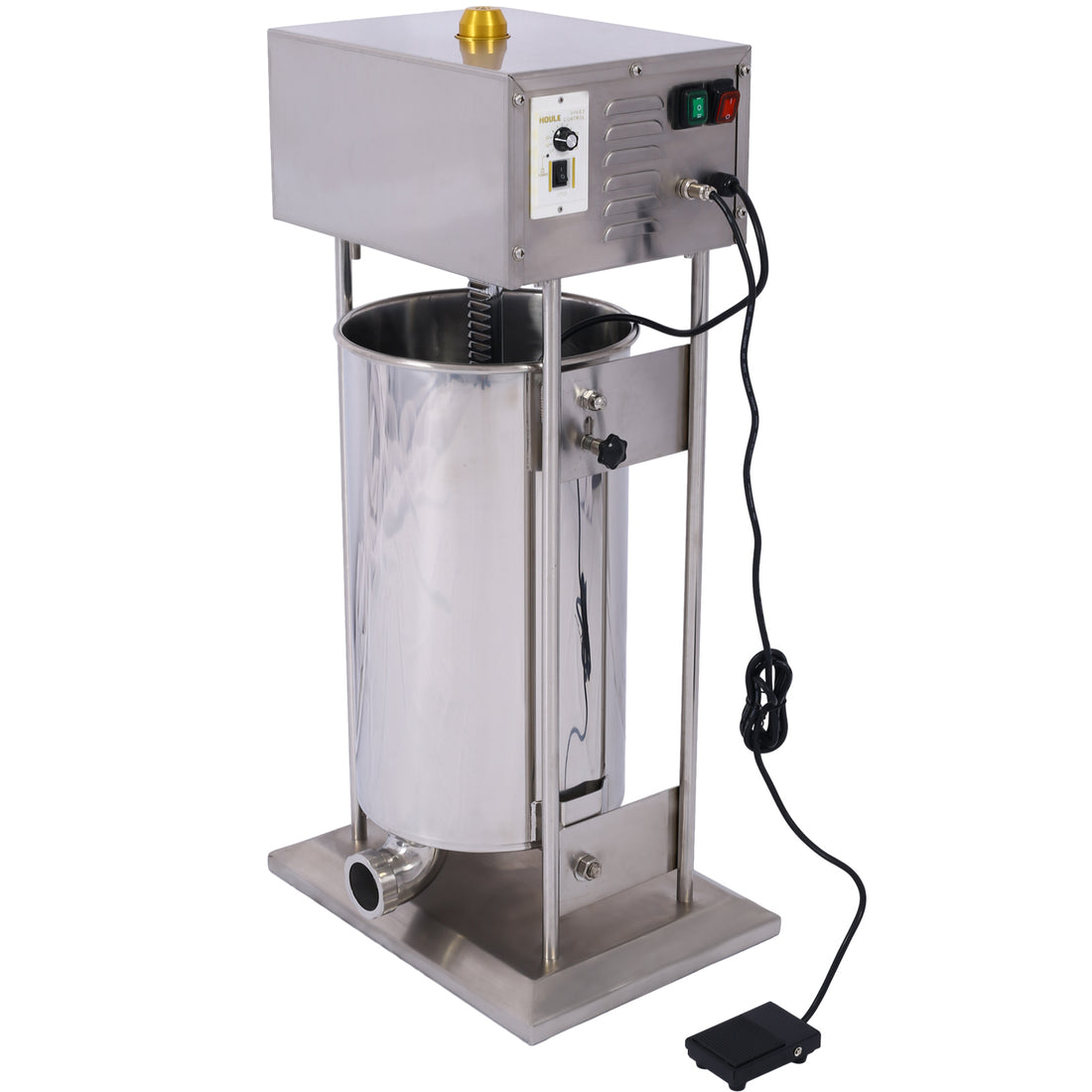 Electric Sausage Filler 10L Sausage Maker Stainless Steel Sausage Stuffer 15.4Lb 110V 120W Sausage Ssteel Stuffing Tubestuffer Silver Stainless Steel