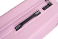 3 Piece Luggage Sets Pc Abs Lightweight Suitcase With Two Hooks, 360 Double Spinner Wheels, Tsa Lock, 21 25 29 Pink Pink Abs Pc