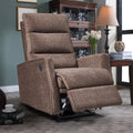 Hot Selling For 10 Years ,Recliner Chair With Power Function Easy Control Big Stocksrecliner Single Chair For Living Roombed Room Brown Soft Foam Fabric