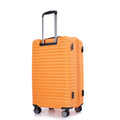 3 Piece Luggage Sets Pc Abs Lightweight Suitcase With Two Hooks, 360 Double Spinner Wheels, Tsa Lock, 20 24 28 Orange Orange Abs Pc