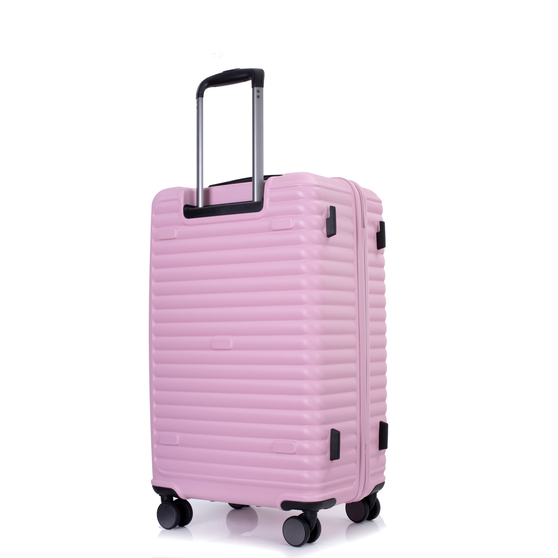 3 Piece Luggage Sets Pc Abs Lightweight Suitcase With Two Hooks, 360 Double Spinner Wheels, Tsa Lock, 21 25 29 Pink Pink Abs Pc