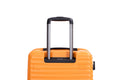 3 Piece Luggage Sets Pc Abs Lightweight Suitcase With Two Hooks, 360 Double Spinner Wheels, Tsa Lock, 20 24 28 Orange Orange Abs Pc