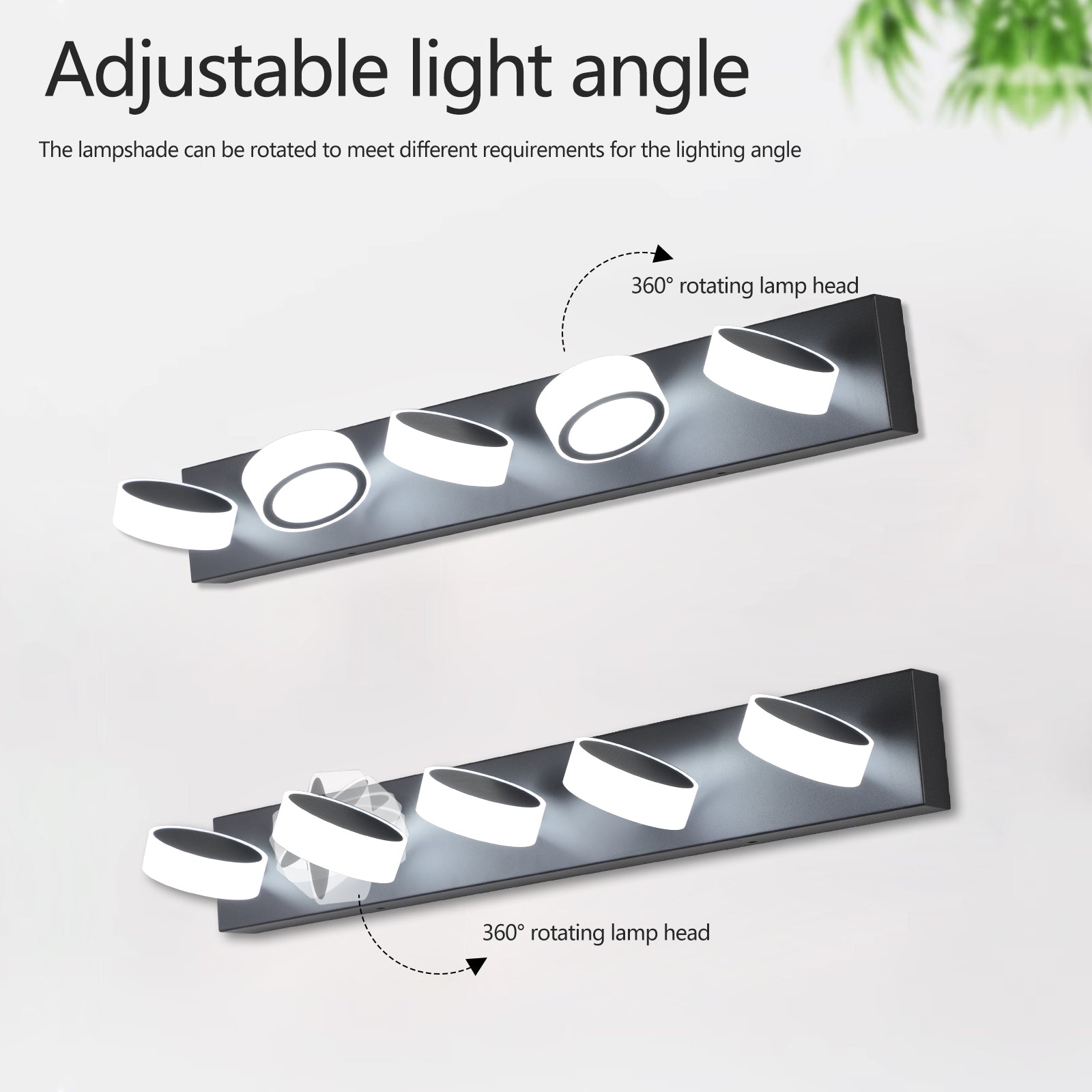 Led Modern Black 5 Light Vanity Lights Fixtures Over Mirror Bath Wall Lighting Black Modern Acrylic Iron