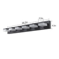 Same As W1340110609 L2015 Modern 6 Light Black Led Vanity Mirror Light Fixture For Bathrooms And Makeup Tables Black Acrylic,Iron