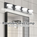 Same As W1340110592 L2008 Led Modern Black 4 Light Vanity Lights Fixtures Over Mirror Bath Wall Lighting Black Acrylic,Iron