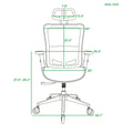 Red Ergonomic Mesh Office Chair, High Back Adjustable Headrest With Flip Up Arms, Tilt And Lock Function, Lumbar Support And Blade Wheels, Kd Chrome Metal Legs Red Office American Design Office Chairs Foam Plastic