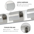 Bathroom Vanity Lighting 3 Light Led Vanity Lights Over Mirror Bath Wall Lighting Chrome Modern Acrylic Stainless Steel